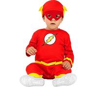 Funidelia | Costume Flash per Bebè Ufficiale per Neonati Taglia 0-6 Mesi Supereroi, DC Comics, Justice League - Multicolore