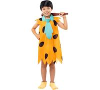 Funidelia Costume Fred Flintstones - I Flintstones per bambino, Licenza Ufficiale, Taglia 10-12 anni The Flintstones, Cartoni Animati - Vestito per bambini per feste, Carnevale e Halloween
