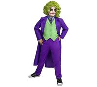 Funidelia | Costume Joker Ufficiale per Bambino Taglia 7-9 Anni Supereroi, DC Comics, Cattivi - Multicolore