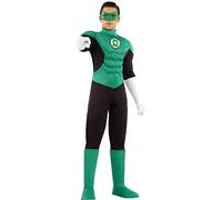 Funidelia | Costume Lanterna Verde per Uomo Supereroi, DC Comics, Justice League, Green Lantern - Costume per Adulto e Accessori per Feste, Carnevale e Halloween - Taglia M - Verde