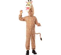 Funidelia | Costume Madagascar Melman la Giraffa per bambina e bambino Cartoni Animati & Madagascar - Costume per bambini e accessori per Feste, Carnevale e Halloween - Taglia 7-9 anni