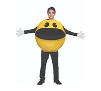 Funidelia | Costume Pac-Man Ufficiale per Donna e Uomo Taglia Standard Videogiochi, Anni 80, Arcade - Addio al Celibato e Nubilato - Giallo