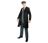 Funidelia Costume Peaky Blinders - Tommy Shelby per uomo Ufficiale - Include pantaloni, gilet, cappotto, cravatta e berretto, Talla M - Abito per uomo per feste, Carnevale e Halloween