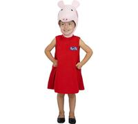 Funidelia | Costume Peppa Pig per Bambina Peppa, Cartoni Animati - Costume per Bambini e Accessori per Feste, Carnevale e Halloween - Taglia 12-24 Mesi - Rosa