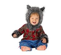 Funidelia | Costume per bambino Terror, Lupo Mannaro Feroce, - Costume con accessori divertenti per feste, Carnevale e Halloween - Taglia 6-12 mesi - Marrone