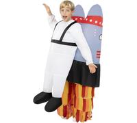 Funidelia | Costume razzo gonfiabile per bambina e bambino Uomo dello spazio, Spazio, Uomo, Professioni - Costume per bambini e accessori per Feste, Carnevale e Halloween - Taglia unica