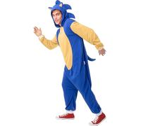 Funidelia Costume Sonic per donna e uomo, Licenza Ufficiale, Taglia M - L Videogiochi, Films & Series - Vestito per Adulto per feste, Carnevale e Halloween
