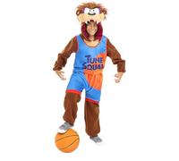 Funidelia | Costume Taz Space Jam - Looney Tunes per bambino Cartoni Animati - Costume per Bambini e accessori per Feste, Carnevale e Halloween - Taglia 7-9 anni - Marroni