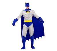 Funidelia Costume Ufficiale di Batman per uomo - The Brave and the Bold, Vestito del Cavaliere Oscuro per adulti, Costumi di Carnevale, Halloween e Feste - Taglia L