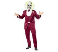 Funidelia Costume Ufficiale di Beetlejuice per uomo, Include giacca con camicia e pantaloni, Vestito di Beetlejuice Tim Burton per adulti, Costumi di Carnevale, Halloween e Feste - Taglia L