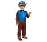 Funidelia Costume Ufficiale di Chase Paw Patrol per bambino, Include: Tuta con coda, cappello e zainetto. Taglia 2-3 anni - Tenuta per bambini per feste, Carnevale e Halloween