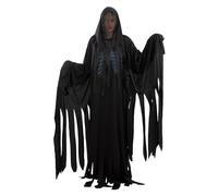 Funidelia Costume Ufficiale di Dissennatore - Harry Potter per uomo, Include tunica, petto scheletrico e cappuccio, Maghi - Tenuta per adulti per feste, Carnevale e Halloween - Taglia unica