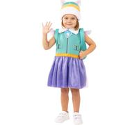 Funidelia Costume Ufficiale di Everest Paw Patrol per bambina, Include: Vestito, cappello e zainetto, Taglia 3-4 anni - Tenuta per bambini per feste, Carnevale e Halloween