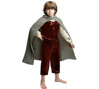 Funidelia Costume Ufficiale di Frodo - Il Signore degli Anelli per bambino, Include camicia con gilet, pantaloni, mantello - Tenuta per bambini per feste, Carnevale e Halloween - Taglia 10-12 anni