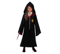 Funidelia Costume Ufficiale di Hermione Granger Deluxe per Bambina con tunica con stemma ricamato, Tunica di Grifondoro Infantile Hogwarts, Costumi di Carnevale, Halloween e Feste - Taglia 5-6 anni