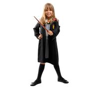 Funidelia Costume Ufficiale di Hermione Granger per Bambina con mantello e vestito, Tunica di Grifondoro per Bambini Hogwarts, Costumi di Carnevale, Halloween e Feste - Taglia 7-9 anni