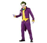 Funidelia Costume Ufficiale di Joker Arkham City per Uomo, Tenuta da Joker per Adulto, Costumi di Halloween e Carnevale - Taglia S