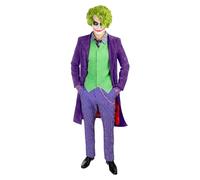 Funidelia Costume Ufficiale di Joker Il Cavaliere Oscuro - Diamond Edition per uomo, pantaloni, camicia, cravatta, Supereroi, DC Comics, Completo per adulti per feste, Carnevale e Halloween - Taglia L