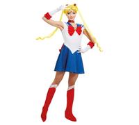 Funidelia Costume Ufficiale di Luna - Sailor Moon per donna, Include abito, collana, tiara, guanti e copristivali, Anime, Cosplay - Tenuta per adulti per Carnevale e Halloween - Taglia M