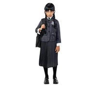 Funidelia Costume Ufficiale di Mercoledì Addams uniforme per Bambina con parrucca, Tenuta della Famiglia Addams Infantile, Costumi di Carnevale, Halloween e Feste - Taglia 3-4 anni