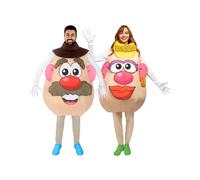 Funidelia Costume Ufficiale di Mr Mrs Potato per uomo e donna con accessori, Tunica originale e divertente per adulti, Costumi di Carnevale, Halloween e Feste - Taglia Taglia unica