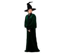 Funidelia Costume Ufficiale di Professoressa McGonagall Harry Potter per Donna con vestito, tunica e cappello, Tenuta di Hogwarts per Adulti, Costumi di Carnevale, Halloween e Feste - Taglia S - M