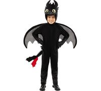 Funidelia Costume Ufficiale di Sdentato - Dragon Trainer per bambino, Include tuta, cappuccio, ali e coda - Tenuta per bambini per feste, Carnevale e Halloween - Taglia 10-12 anni