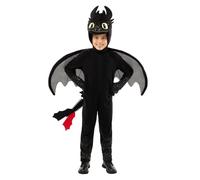 Funidelia Costume Ufficiale di Sdentato - Dragon Trainer per bambino, Include tuta, cappuccio, ali e coda - Tenuta per bambini per feste, Carnevale e Halloween
