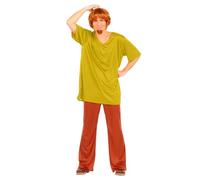Funidelia Costume Ufficiale di Shaggy - Scooby Doo per Uomo, Include Maglietta, Pantaloni, Parrucca e pizzetto - Tenuta per Adulti per Feste, Carnevale e Halloween - Taglia XL