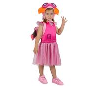 Funidelia Costume Ufficiale di Skye Paw Patrol per bambina, Include: Vestito, zainetto e cappello. Taglia 2-3 anni - Tenuta per bambini per feste, Carnevale e Halloween