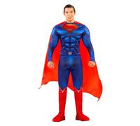 Funidelia Costume Ufficiale di Superman per uomo - La Lega della Giustizia, Vestito dell'Uomo d'Acciaio per adulti, Costumi di Carnevale, Halloween e Feste - Taglia XL