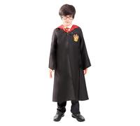 Funidelia Costume Ufficiale Harry Potter - Grifondoro per bambini, Include: Mantello con cappuccio con stemma ricamato, Taglia 5-6 anni - Tenuta per bambini per feste, Carnevale e Halloween