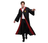 Funidelia Costume Ufficiale Harry Potter - Grifondoro per uomo e donna, Include: Mantello con cappuccio con stemma stampato, Taglia M - Tenuta per adulti per feste, Carnevale e Halloween
