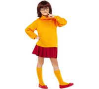 Funidelia | Costume Velma - Scooby Doo per Bambina Scooby Doo, Cartoni Animati - Costume per Bambini e Accessori per Feste, Carnevale e Halloween - Taglia 3-4 Anni - Arancione