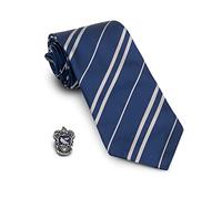 Funidelia Cravatta Ufficiale e pin Corvonero Harry Potter per uomo, Include: Cravatta con pin. Merchandising per regalare a Natale e Compleanni.