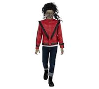 Funidelia | Giacca da Michael Jackson Thriller per ragazzi per bambino Cultura pop, Gruppi Musicali, Cantanti, Anni 80 - Accessori per bambini, accessorio per costume - Taglia 10-12 anni - Rosso