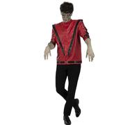 Funidelia Giacca Ufficiale di Michael Jackson Thriller per uomo, Taglia S - M. Accessori per costumi per adulti per feste, Carnevale e Halloween
