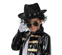 Funidelia | Kit costume da Michael Jackson per bambino Cultura pop, Gruppi Musicali, Cantanti, Anni 80 - Accessori per bambini, accessorio per costume - Nero