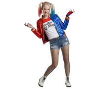 Funidelia Kit Costume Ufficiale Harley Quinn - Suicide Squad per donna, Include maglietta e giacca, DC Comics - Tenuta per adulti per Carnevale e Halloween - Taglia XS