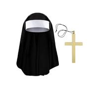 Funidelia | Kit di suora per donna Religiosi, Nun, Sister Act, Professioni - Accessori per Adulto, accessorio per costume - Nero