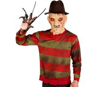 Funidelia Maglia Ufficiale di Krueger - Nightmare on Elm Street per uomo - Completo per adulti per feste, Carnevale e Halloween - Taglia S