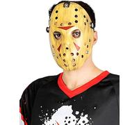 Funidelia Maschera Ufficiale di Jason Venerdì 13 per Uomo e Donna, Accessori Horror Paura per Adulto, Accessori di Carnevale, Halloween e Feste