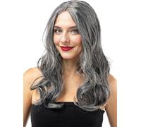 Funidelia | Parrucca da strega per donna Streghe, Maghi, Horror - Accessori per Adulto, accessorio per costume - Nero