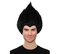 Funidelia | Parrucca nera Trolls per donna e uomo Cartoni Animati, Trolls, Films & Series - Accessori per Adulto, accessorio per costume - Nero