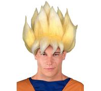 Funidelia | Parrucca Super Saiyan Dragon Ball per uomo Sfera del drago, Manga, Saiyan - Accessori per Adulto, accessorio per costume - Giallo