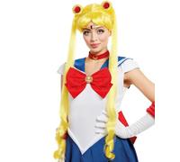 Funidelia Parrucca Ufficiale Sailor Moon Luna per donna, Accessori per travestimenti per adulti