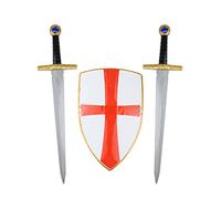 Funidelia | Set da cavaliere dei templari per bambino Medievale, Medioevo, Cavaliere - Accessori per bambini, accessorio per costume - Marroni