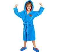Funidelia | Vestaglia di Superman per bambino Supereroi, DC Comics - Accessori e merchandising - Regali originali bambini - natale, compleanni e altre occasioni - Taglia 7-9 anni - Azzurro/Blu