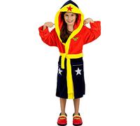 Funidelia | Vestaglia di Wonder Woman per bambina Supereroi, DC Comics - Accessori e merchandising - Regali originali per bambini - natale, compleanni e altre occasioni - Taglia 7-9 anni - Rosso