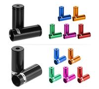 Funien 100 Pezzi da 100 Pezzi da 4 Mm/5 Mm in Lega in Lega Deragliatore Mobile Bici Cavo Freno Cavo del del dei Cavi Ferruli Toppe di Ricambio Set di Sostituzione (#1)